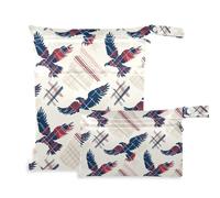 EtherSpher Red Blue Big Bird borse impermeabili da viaggio 2 confezioni essenziali da viaggio per bambini con maniglie per palestra, pannolini per bambini