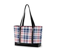 EtherSpher Red Blue Lines Semplice Impermeabile valigetta da donna con cerniera libro tote per infermiera lavoro con tablet bolso para laptop