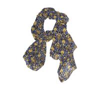EtherSpher Ricamo Blu e Oro Floreale Lungo scialli caldo vestito sciarpe per le donne per la sciarpa di Natale bufandas para mujer para frio
