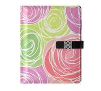 EtherSpher Rosa Colorful cuoio foderato notebook diario impermeabile copertura college a righe notebook per diario 6.7x9.2