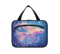EtherSpher Rosa Oro Incandescente Pesce appeso formato da viaggio kit articoli da toeletta con gancio, designer lavabile spazzola borsa per adulti campeggio porta cosmeticos mujer para cartera L