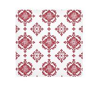 EtherSpher Rosso Fiocco di Neve Cinese Classica Toiletries Borse Panno Portatile Borsa Da Viaggio Organizer Wrap 21.7 X 21.7 Wrapper Organizer Borse Per Le Donne, Fiocco di neve rosso cinese classico,