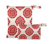 EtherSpher Sacchetti asciutti a prova di disordine della cultura cinese Paper-cut Art 2 Pack essenziali da viaggio per bambini con manici per asilo nido, yoga