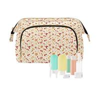 EtherSpher Sacchetti di viaggio della chiusura lampo dei biscotti variopinti di Natale per le donne della borsa della moneta delle donne per la, Biscotti colorati di Natale, 1 size