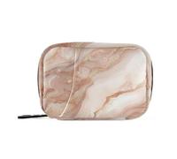 EtherSpher Sacchetti per farmaci in oro rosa con texture irregolare in marmo con scomparti staccabili, organizer per pillole giornaliere riutilizzabili per borsa