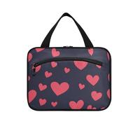EtherSpher San Valentino Rosa Ture Love Hear appeso viaggio borse trucco con gancio, designer essenziale cura della pelle borsa per accessori must haves palestra bolsas para maquillaje de mujer L