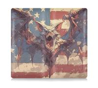 EtherSpher Scary Animal Vampire Bat 4 luglio Giorno dell'Indipendenza Pu Leather Toursuit auto immatricolazione e assicurazione titolare della carta di assicurazione vano portaoggetti scomparto