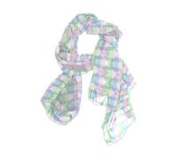 EtherSpher Sciarpa lunga a scacchi verde pastello sciarpa leggera essenziale per le donne per la testa bufandas para mujer para frio