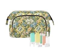 EtherSpher Sciarpa quadrata Design Art Nouveau Style Cosmetic Bag Portable Makeup Case Storage Bag Women Cash Wallet per trucco cosmetico, Sciarpa quadrata modello design stile Art Nouveau, 1 size