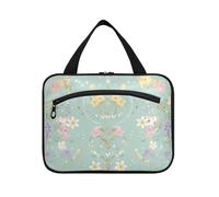EtherSpher Semplice Primavera Fiori appeso oggetto personale borsa da viaggio con gancio, designer unisex kit borsa per gli uomini per adulti vacanza organizador de maquillaje para L, fiori