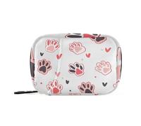 EtherSpher Simpatica borsa da viaggio a forma di zampa di gatto con scomparti staccabili, comodo organizer per pillole per medicine per