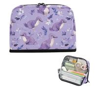 EtherSpher Simpatico astuccio viola ornitorinco borsa grande capacità penne borse con slot cancelleria borsa per uomo scuola must-have cartucheras para ninos