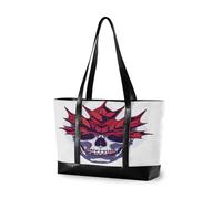 EtherSpher Skull Maple Leaf Outlined Obsidian Red Black borsa moderna per le donne 14 con cerniera borse da lavoro per il volo con pannolino maletines para mujer