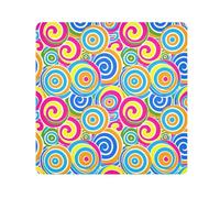 EtherSpher Spirali a righe Candy Like Colori Trucco Sacchetti Panno Magico Trucco Organizzatore Wrap 21.7 X 21.7 Wrapper Organizer Borse Per Le Donne, spirali a strisce caramelle come colori,