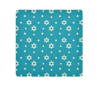 EtherSpher Star Of David Blu Porta Trucco Camera Lens Panno Protettivo Viaggio Make Up Organizzatore Wrap 21.7 X 21.7 Wrapper per articoli da toeletta, Stella di David blu, 21.7x21.7in