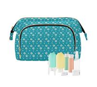 EtherSpher Star Of David Blue Toiletry Bags Zipper Borse cosmetiche con cerniera Borse cosmetiche per borsa da viaggio Bagno, Stella di David blu, 1 size