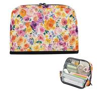 EtherSpher Stati Uniti Rose Beauty Summer Flowers Colorful Pencil Storage Case Grande Capacità Borse Penna Leggero Cancelleria Matita Caso per Adulti Preppy School estuche para lapices