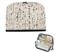 EtherSpher Stile Cinese Lettera Retro Matita Holder Grande Capacità Penna Sacchetto di Alta Capacità Caso Matita Titolare per Teens Scuola cartera para lapices escolares de nina
