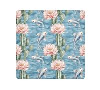 EtherSpher Stile Cinese Pesce Cactus Toiletries Sacchetti Panno Magico Trucco Sacchetto Organizzatore Wrap 21.7 X 21.7 Wrapper Per Organizzazione, Cactus di pesce in stile cinese, 21.7x21.7in