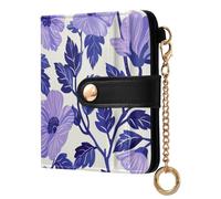 EtherSpher Style Chow Chow - Portafoglio da donna in pelle PU con stampa floreale, colore: viola