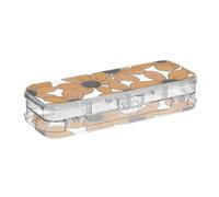 EtherSpher Susan dagli occhi neri Semplice Line Art Valentinesnes Coffee Progettato Clear Pencil Box Doppio Strato Penne Scatole per Bambini con Coperchio Snap-Tight