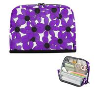 EtherSpher Susan dagli occhi neri Semplice Line Art Valentinesnes Viola Matita Box Grande Capacità Portapenne Slot Cancelleria Organizzatore per Scuola Preppy Must Haves estuches para lapices