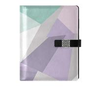 EtherSpher The Soft geometries Of Mint Green pelle foderato composizione notebook impermeabile copertina notebook college a righe per viaggiare 6.7x9.2