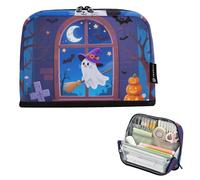 EtherSpher The White Of Halloween matita poueses Grande Capacità Make Up Borse Con Scomparto Borsa Multiuso per Ragazzi High School bolsa para lapices de ninas