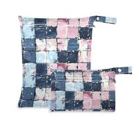 EtherSpher Un modello senza cuciture di fard e bianco borsa impermeabile per il nuoto 2 Pack elementi essenziali da viaggio per il bambino con maniglie per piscina e viaggio