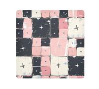 EtherSpher Un motivo senza cuciture di fard e liwhite quadrati trucchi panno magico autoadesivo viaggio toilette organizzatore Wrap 51,7 x 21,7 involucro per articoli da toeletta, uno, seamless,