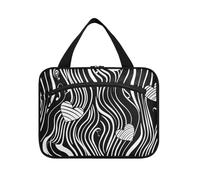 EtherSpher Valentine Music Patterns Safari appeso kit da viaggio per gli uomini con gancio, designer essenziali borse cosmetiche per le donne must haves bagno organizador de maquillaje para L, safari