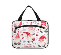 EtherSpher Valentine Red Dwarf appeso borsa da viaggio kit da toilette con gancio, designer unisex make up bag per papà vacanza estuche de maquillaje para mujer L, Valentine Nana rossa, Large