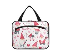 EtherSpher Valentine Red Dwarf appeso donna toilette borsa da viaggio con gancio, designer chic tote bag per viaggiatore toilette bolsas de maquillaje para mujer L, Valentine Nana rossa, Large