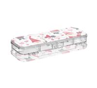 EtherSpher Valentine Red Dwarf progettato matita scatola di plastica trasparente doppio ponte duro penne casi per forniture d'arte con coperchio a scatto