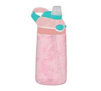 EtherSpher Vintage Tinta Unita Grano Rosa Bottiglia di Acqua Bambini con Manico Leggero Tritan Tazza per Palestra Viaggi Casa Scuola Ufficio botella de agua