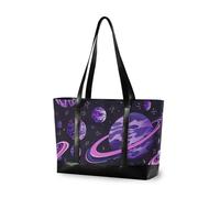 EtherSpher Viola Cartoon Planet Impermeabile borsa del computer portatile per le donne 14 con la borsa della chiusura lampo per le donne lavorare per il lavoro con bolsos segreto para mujeres