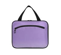 EtherSpher Viola Gradiente appeso borsa da toilette per le donne con gancio, designer essenziale tote bag per accessori must haves zaino zaino in spalla envase para profumo de L, Viola sfumato., Large