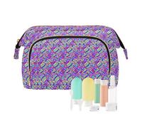 EtherSpher Viola Psichedelico Mistero Toiletry Borse Impermeabile Trucco Organizzatore Bag Borse Cosmetiche Per Borsa per Grande Capacità, mistero psichedelico viola, 1 size