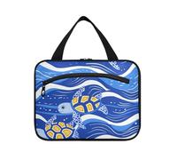 EtherSpher Wave Turtle Vector appeso articoli da toeletta borsa per le donne con gancio, accessori di design borse per articoli da toeletta per articoli da toeletta essenziali per le donne lavoro