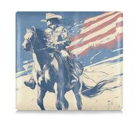 EtherSpher Western Cowboy 4 luglio Giorno dell'Indipendenza in pelle PU Registrazione e Carta di Assicurazione Porta Documenti per Patente di Guida, Carte & Documenti Essenziali, western cowboy 4