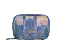 EtherSpher White Fantasy Fairytale Castle borse della medicina con scomparti staccabili organizzatore riutilizzabile pillola 2 volte al giorno per borsa
