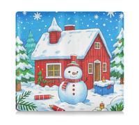 EtherSpher Winter Merry Christmas Pupazzo di neve in pelle Auto Registrazione Assicurazione & ID Card Holder Prefetto Car Essentials Portafoglio per carte, documento essenziale patente di guida