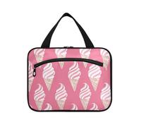 EtherSpher Yummy Ice Cream Peach kit appeso per viaggio con gancio, designer lavabile snack bag per le donne zaino in spalla bolsas para maquillaje de mujer L, Delizioso Gelato alla pesca, Large