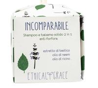 Ethical Grace - Incomparabile - Shampoo e Balsamo Solido Antiforfora Vegano ad Azione Lenitiva Contro la Forfora Shampoo Solido Naturale con Estratto di Basilico e Olio di Neem 90 gr