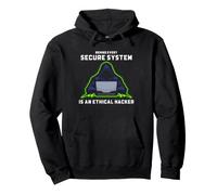 Ethical Hacker Cyber Security Design Sistema Sicuro Felpa con Cappuccio