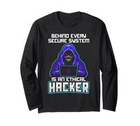 Ethical Hacker Cyber Security Design Sistema Sicuro Maglia a Manica