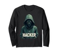 Ethical Hacker Cybersecurity Computer Science Regalo Uomini Donne Maglia a Manica