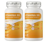Ethicsport Integratore Alimentare Vitamina D3 2000 IU Promo 2 Flaconi da 60 cps