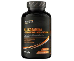 EthicSport Integratore Glucosamina + Condroitina, 90 compresse