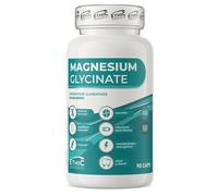 EthicSport Magnesium Glycinate Integratore di magnesio per l'energia e i muscoli, 90 capsule